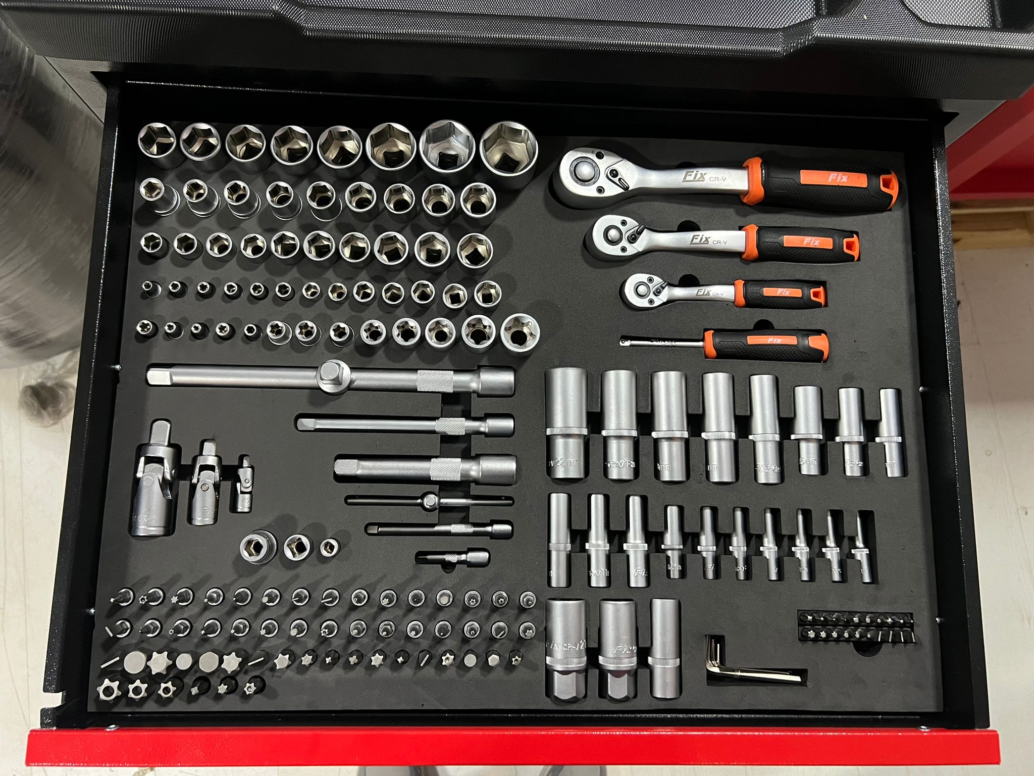 7 Çekmeceli 370 Parça Dolu Takım Arabası