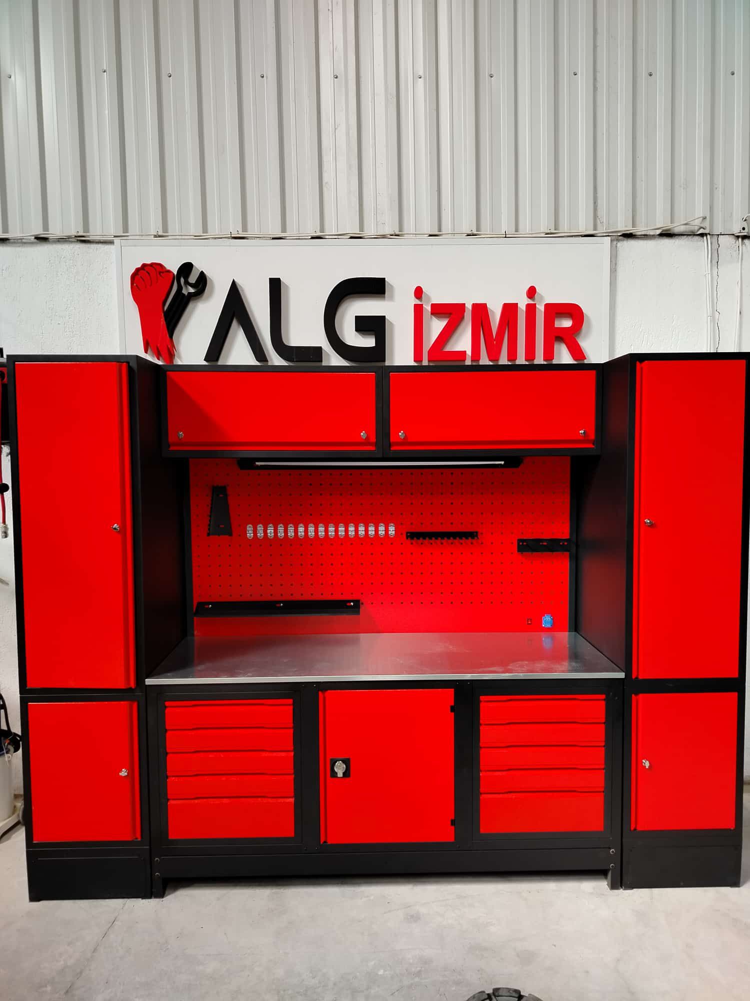 3 METRE DOLAPLI MODÜLER ÇALIŞMA TEZGAHI