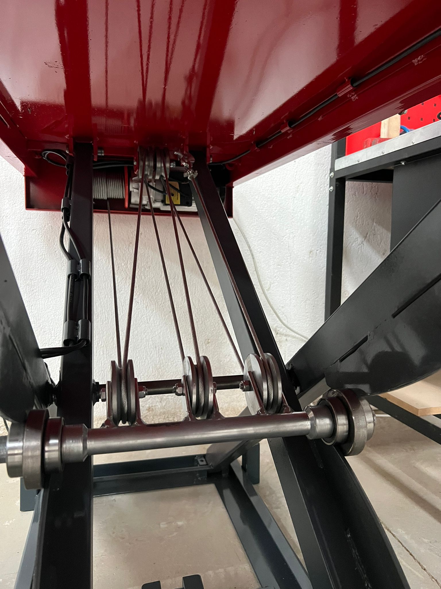 500 KG HALATLI, MEKANİK KİLİTLİ MOTORSİKLET LİFTİ