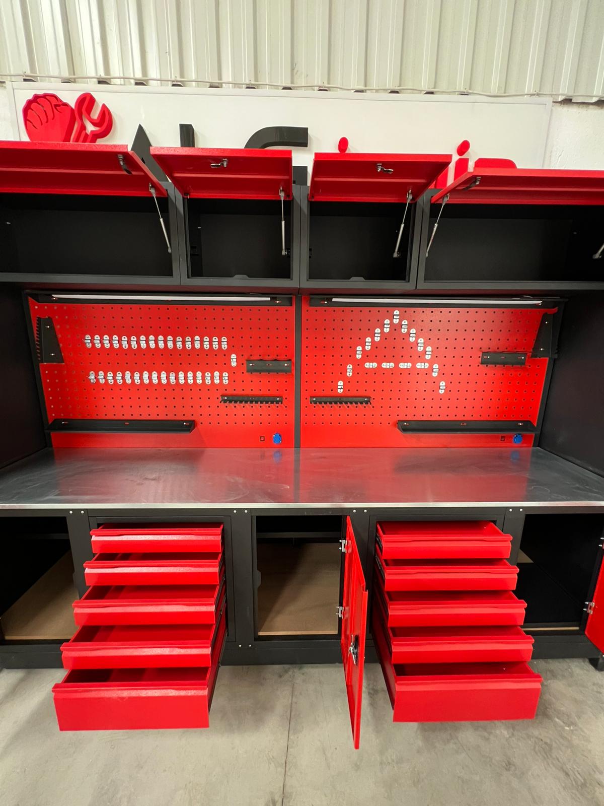 4 METRE DOLAPLI MODÜLER ÇALIŞMA TEZGAHI