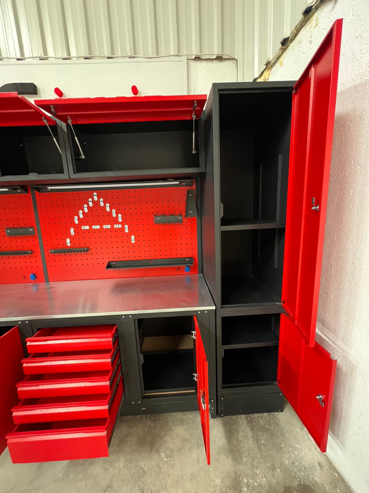 4 METRE DOLAPLI MODÜLER ÇALIŞMA TEZGAHI