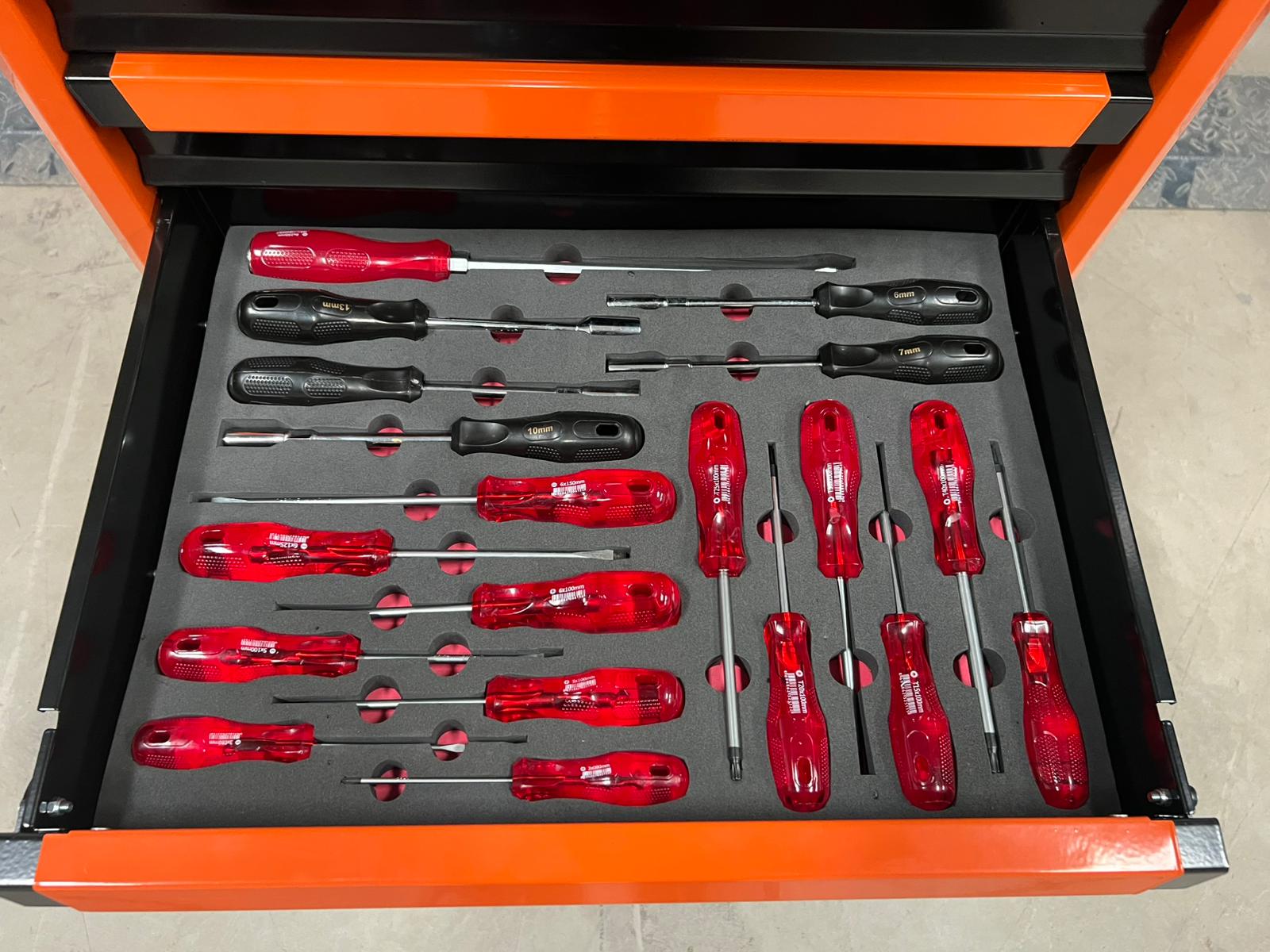 RİCO 285 PARÇA DOLU TAKIM ARABASI 6 ÇEKMECE