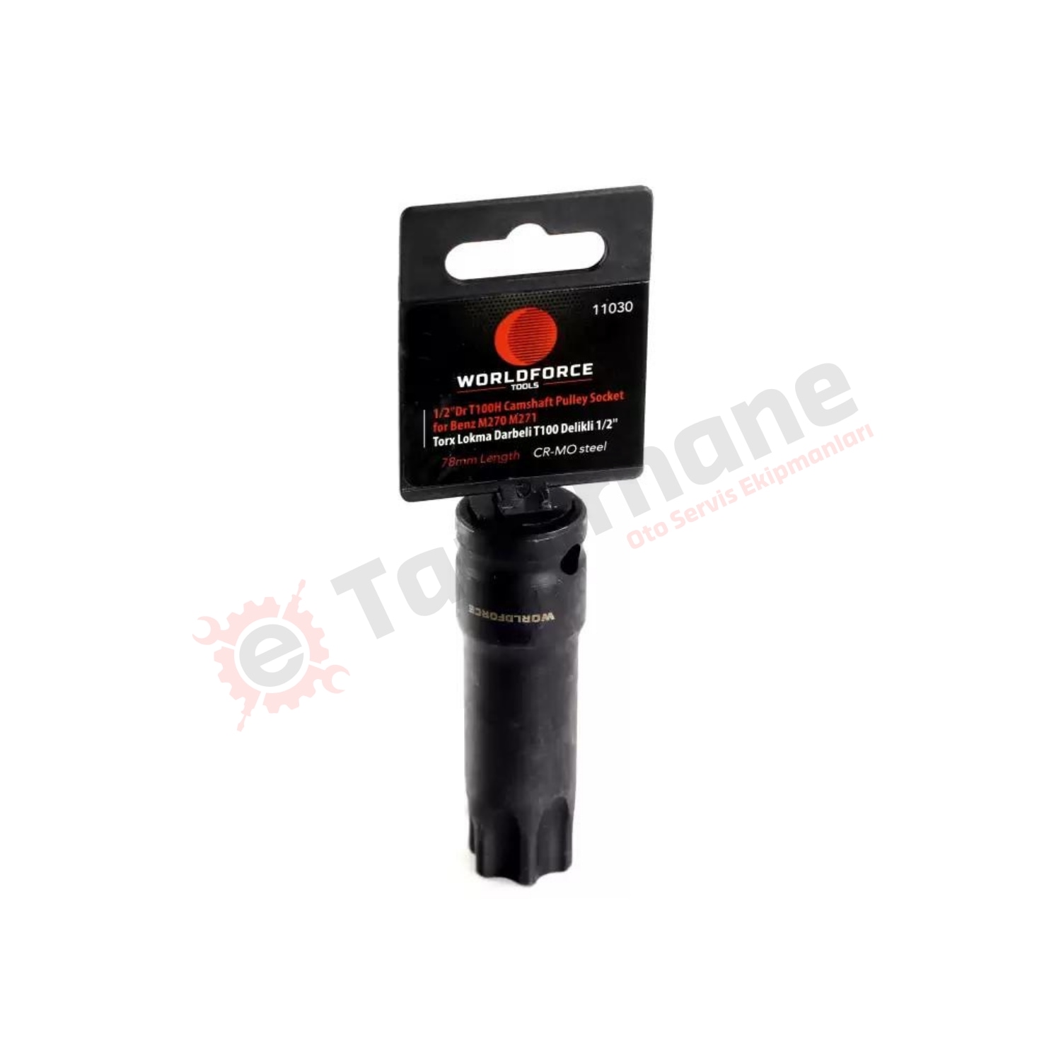 Torx Lokma Darbeli T100 Delikli 1/2''