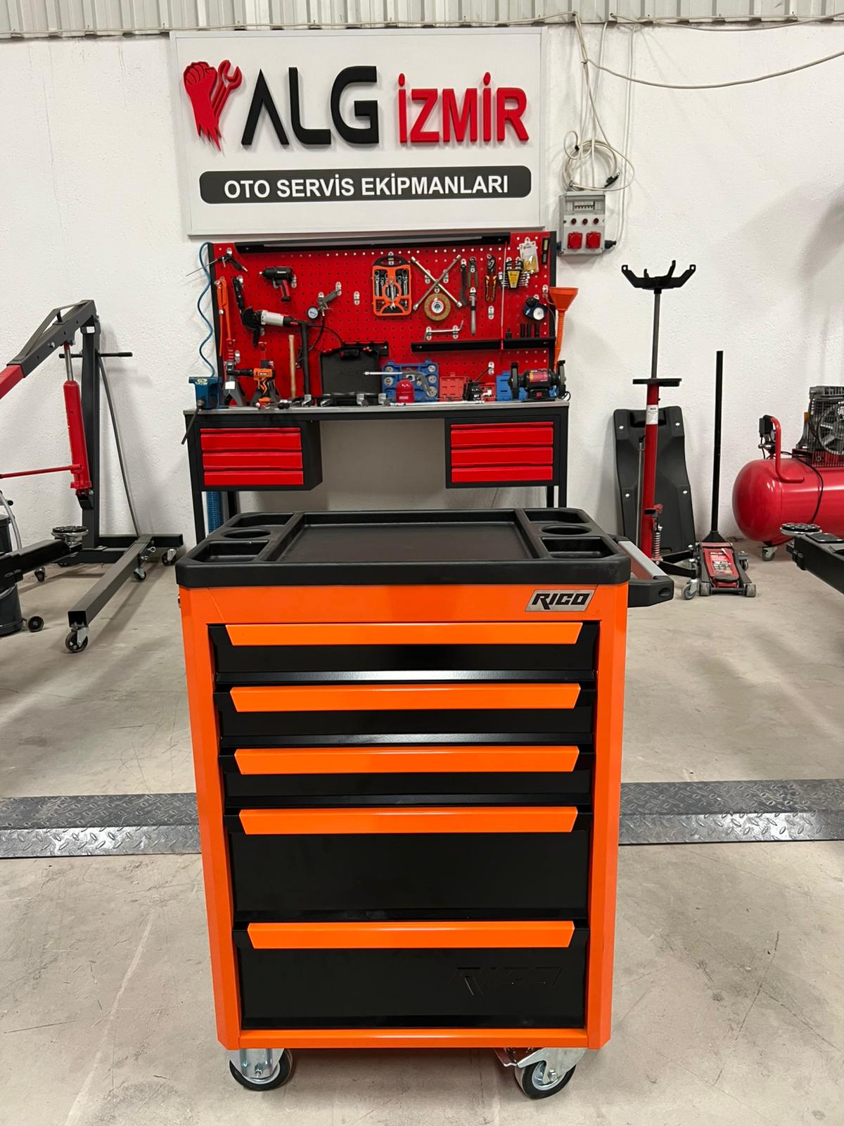 RİCO 185 PARÇA DOLU TAKIM ARABASI 5 ÇEKMECELİ