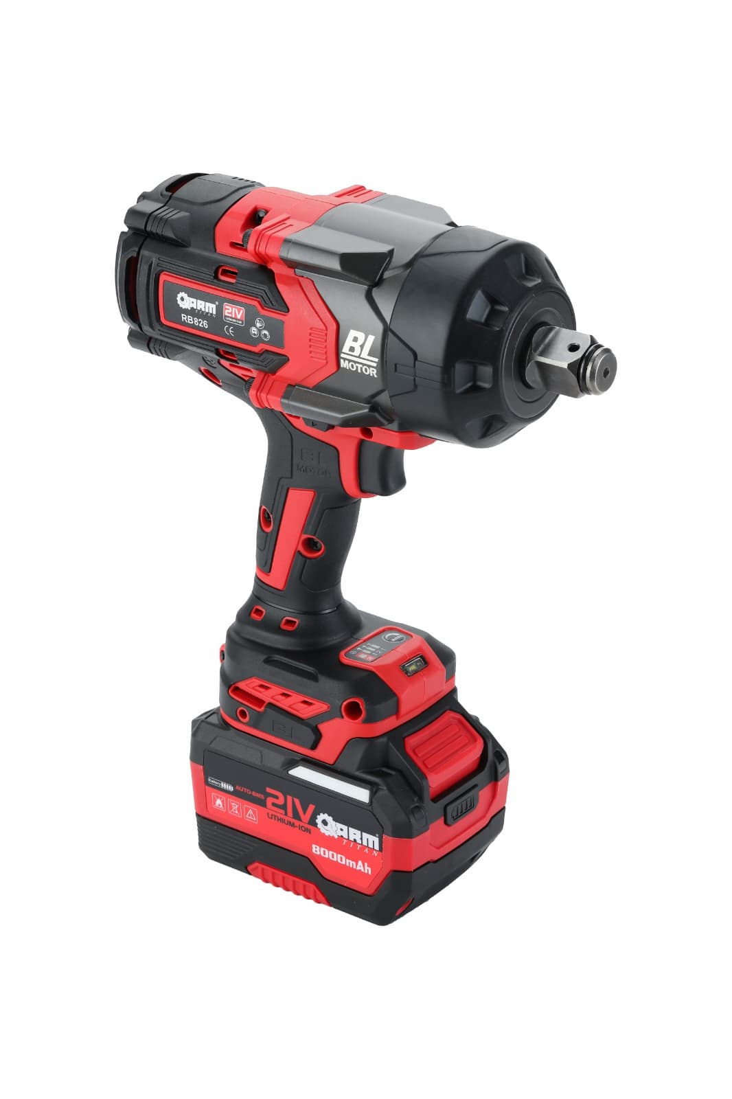 ARM TITAN RB-826: 21V 2300 N.m Şarjlı Somun Sökme Makinesi