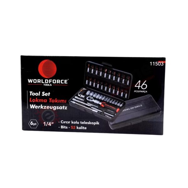 Lokma Takımı 46 Parça S-Ultra 1/4'' Uzatmalı Cırcır - Görsel 5